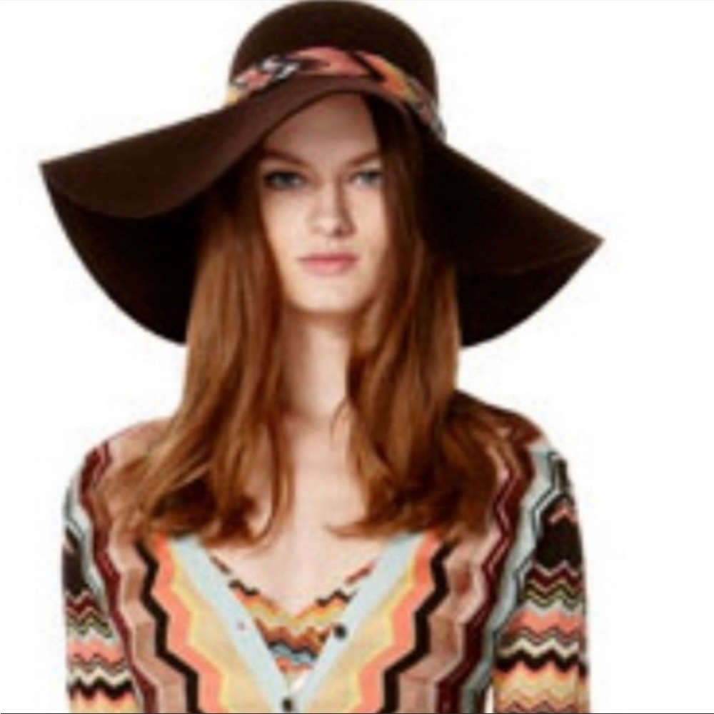 Missoni Brown Wool Floppy Hat
